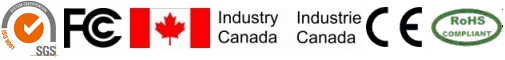 iso9001 2015 fcc ic ce rohs